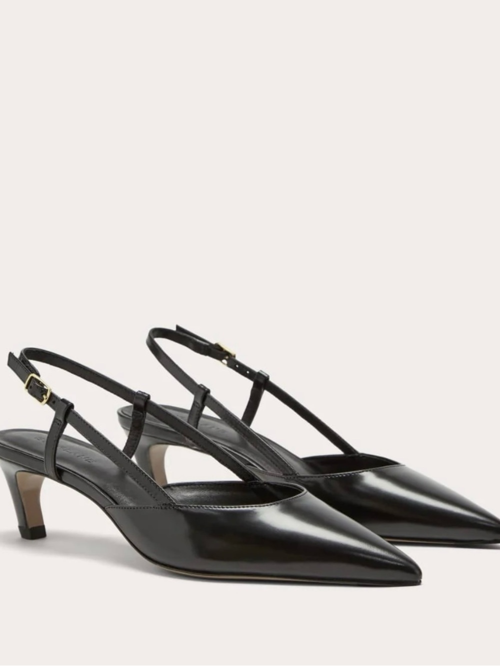 Everlane Studio Slingback Black heel
